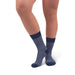 Rejuva Herringbone 15-20 mmHg Crew Compression Socks, Marine, Small