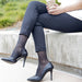 Sheer Dot Knee High 20-30 Black Size S