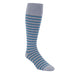 Rejuva Stripe 15-20 mmHg Compression Socks Gray/Teal Size S