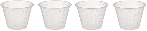 Dynarex 4258 Medicine Cup (Polyethylene), 100 Count, 1 Sleeve, Clear (4 Pack) | Default Title | B095VDP87Q