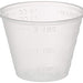 Dynarex 4258 Medicine Cup (Polyethylene), 100 Count, 1 Sleeve, Clear (4 Pack)