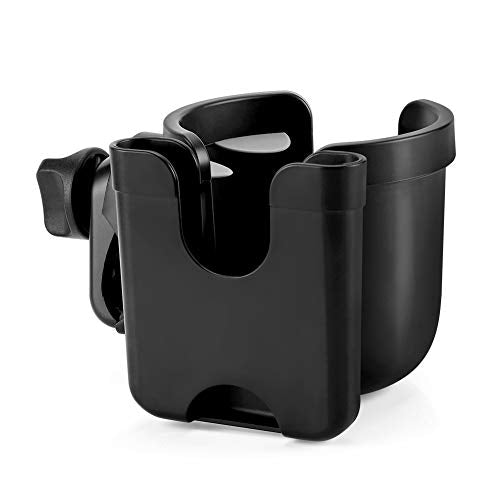 Accmor Stroller Cup Holder with Phone Holder, 2-in-1 Universal Cup
