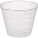 Dynarex 4258 Medicine Cup (Polyethylene), 100 Count, 1 Sleeve, Clear (4 Pack)