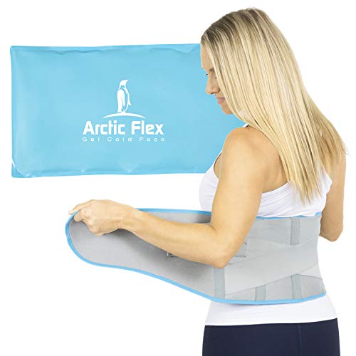 Arctic Flex Compression Lumbar Back Wrap with Reusable Ice Packs