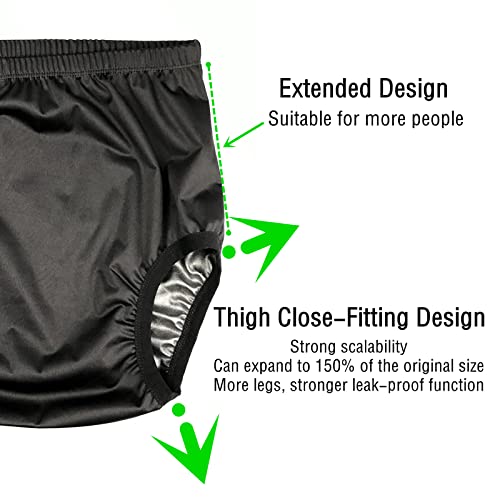 Adult Cloth Diaper Cover for Incontinence, Active Waterproof Leakproof  Latex Pants, Noiseless Reusable Washable Pull Up Plastic Pants (No Cotton