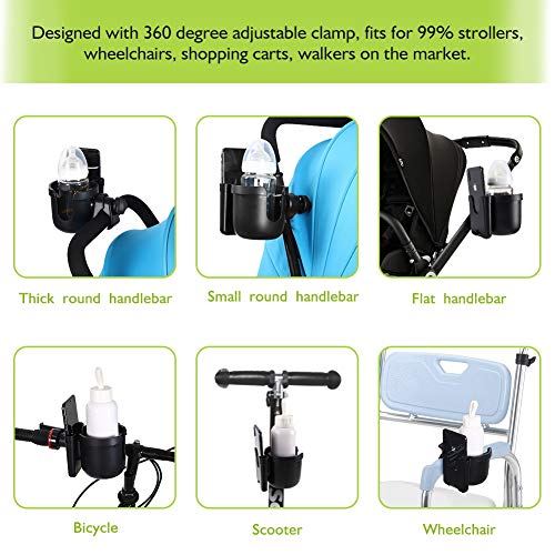 Accmor Stroller Cup Holder with Phone Holder, 2-in-1 Universal Cup Pho –  Wasatch Medical Supply