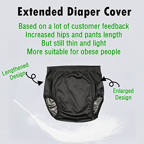 9 Pcs Waterproof Incontinence Underpants Plastic Pull on Cover Pants Leak  Proof Incontinence Underwear Adult Diaper Cover Incontinence Supplies