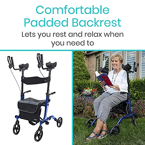 Upright Walker Rollator - Vive - Wasatch Medical Supply