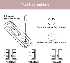 McKesson Rapid Pregnancy Test, Consult hCG Urine or Serum Test, Individually Wrapped, 3 Minute Results, Over 99% Accurate, 25 Count, 1 Pack