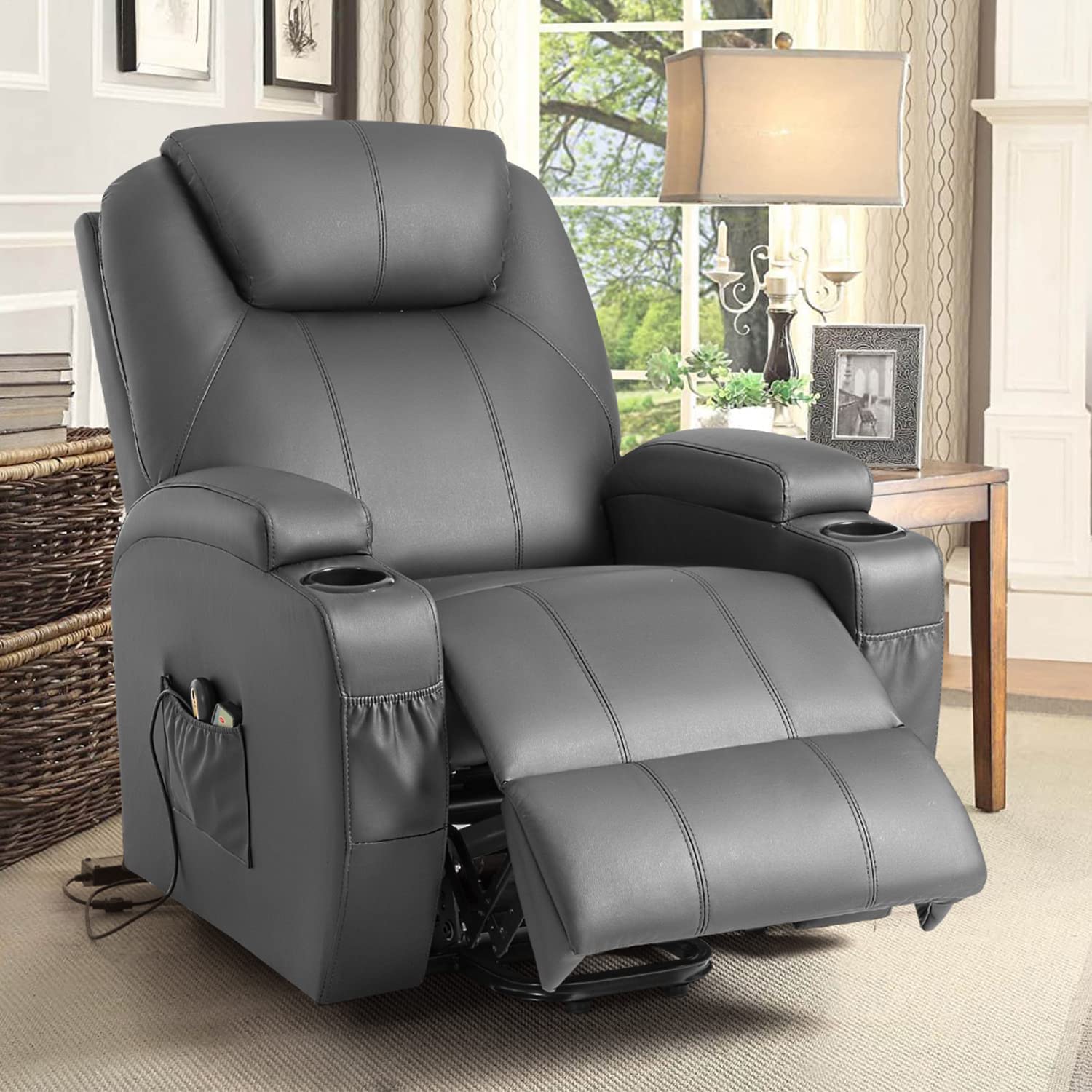 GRAY Reclining Lift Chair - Yeshomy - Wasatch Medical Supply