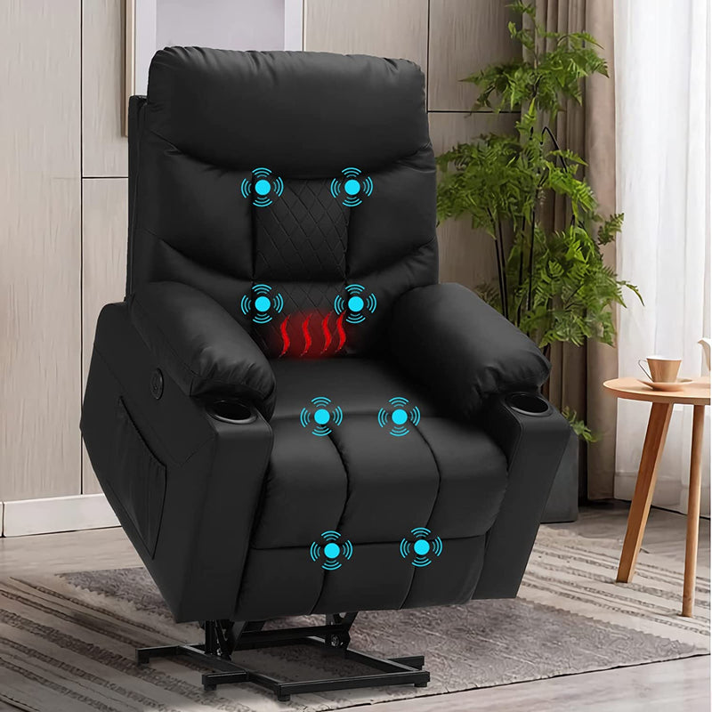 Factory Direct Power Reclining Lift Chair with Heat & Massage