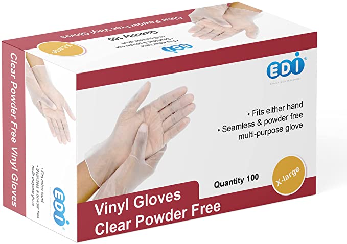 Disposable Vinyl Gloves (Box of 100)