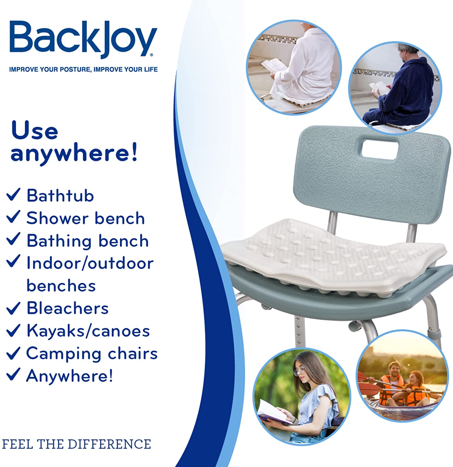 Waterproof Shower Bench Cushion Cover,Portable Shower Chair