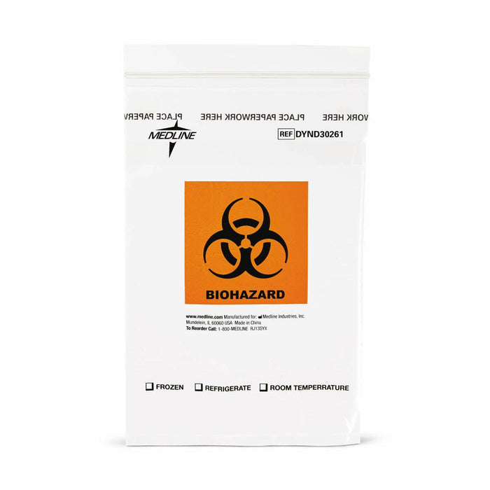 1000 Each-Case / YES / Biohazard/specimen Bag Clinical Lab Supplies - MEDLINE - Wasatch Medical Supply