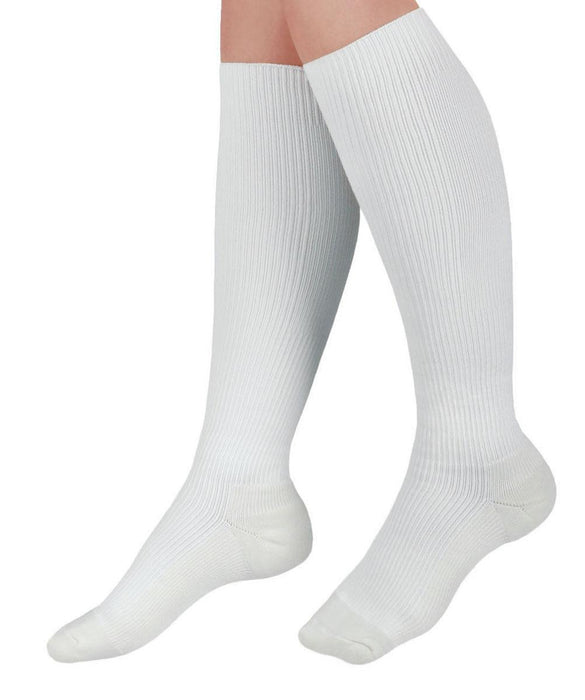 CURAD Cushioned Compression Socks | 1 Each-Each | White | C | MDS1715CWH