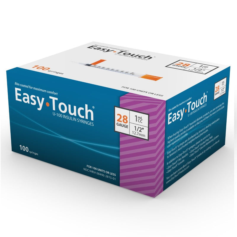 EasyTouch™ Insulin Syringe 1cc 28g x 1/2