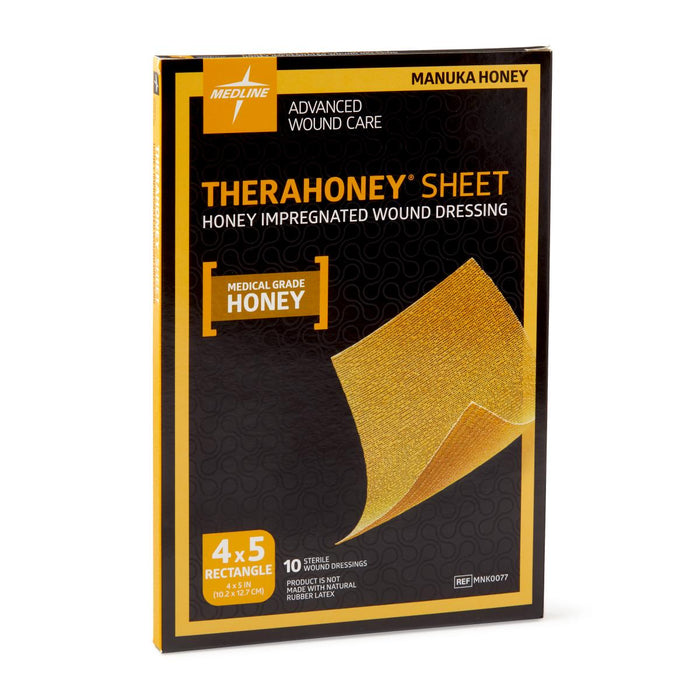 10 Each-Box / Up to 7 Days / Honey-impregnated Sheet Wound Care - MEDLINE - Wasatch Medical Supply