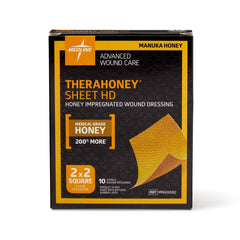 10 Each-Box / Up to 7 Days / Honey-impregnated Sheet Wound Care - MEDLINE - Wasatch Medical Supply