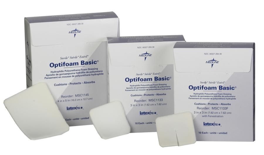 10 Each-Box / 3"X3" / 3"X3" Wound Care - MEDLINE - Wasatch Medical Supply