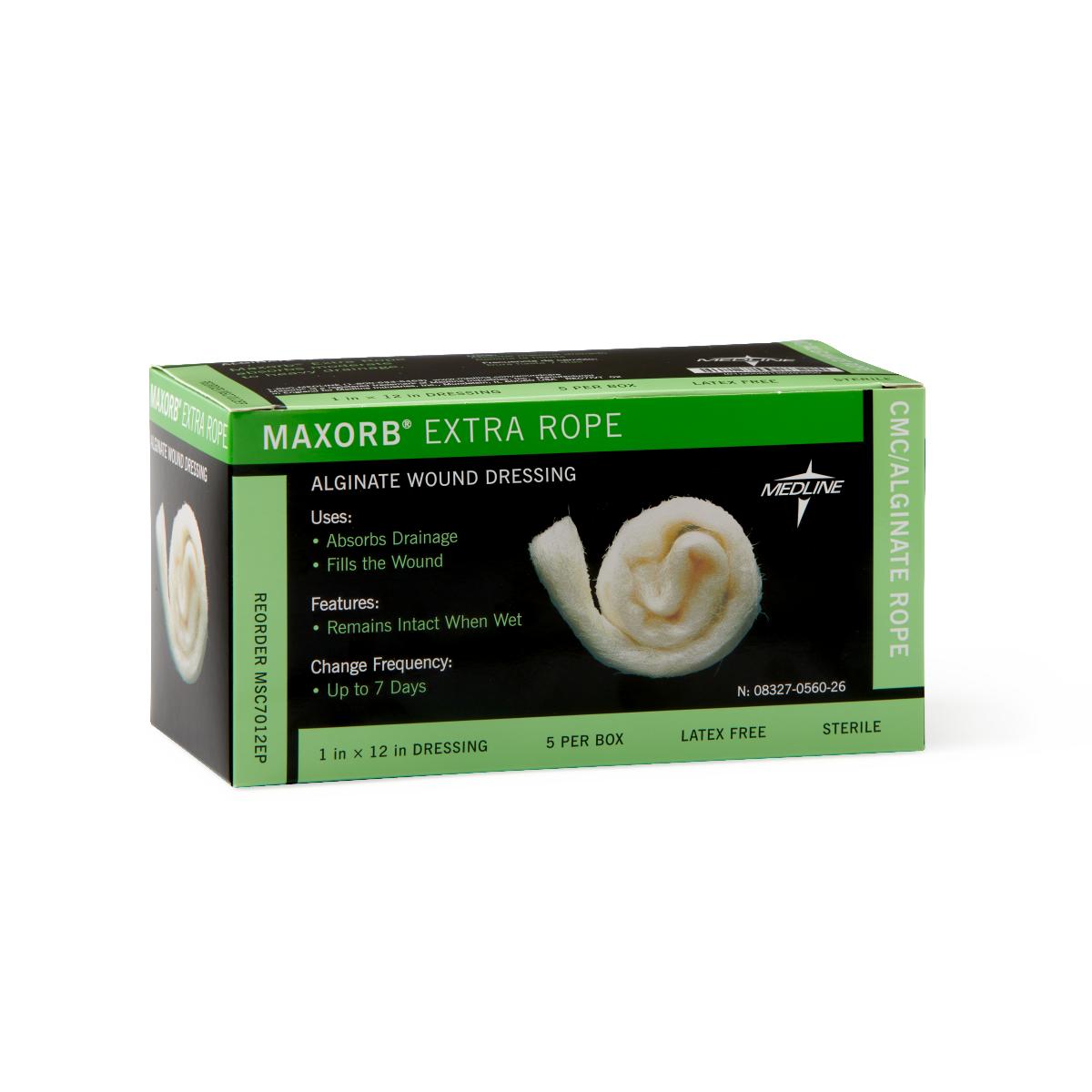 5 Each-Box / Max: 7 Day: Check Drainage / Calcium Alginate Wound Care - MEDLINE - Wasatch Medical Supply