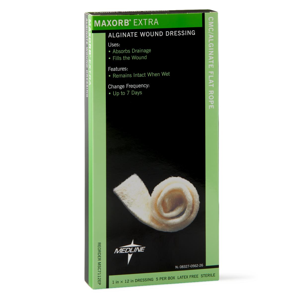 20 Each-Case / Max: 7 Day: Check Drainage / Calcium Alginate Wound Care - MEDLINE - Wasatch Medical Supply