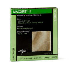 10 Each-Box / Max: 7 Day: Check Drainage / Calcium Alginate Wound Care - MEDLINE - Wasatch Medical Supply