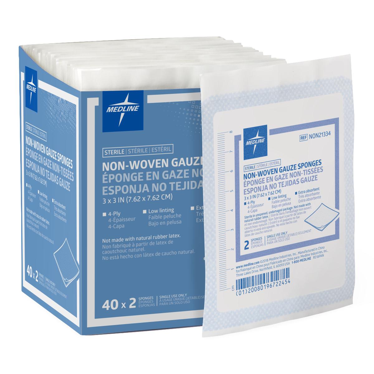 1200 Pack-Case / 3.00000 IN / Rayon/Polyester Wound Care - MEDLINE - Wasatch Medical Supply