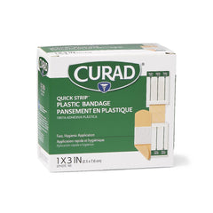 100 Each-Box / Natural / Adhesive Bandage Wound Care - MEDLINE - Wasatch Medical Supply