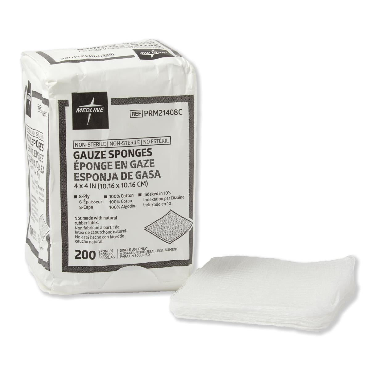 200 Each-Bag / 4.00000 IN / Cotton Wound Care - MEDLINE - Wasatch Medical Supply