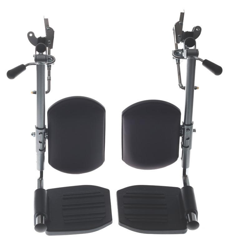 1 Pair-Pair / Steel / Wheelchair Legrests Patient Safety & Mobility - MEDLINE - Wasatch Medical Supply