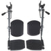 1 Pair-Pair / Steel / Wheelchair Legrests Patient Safety & Mobility - MEDLINE - Wasatch Medical Supply