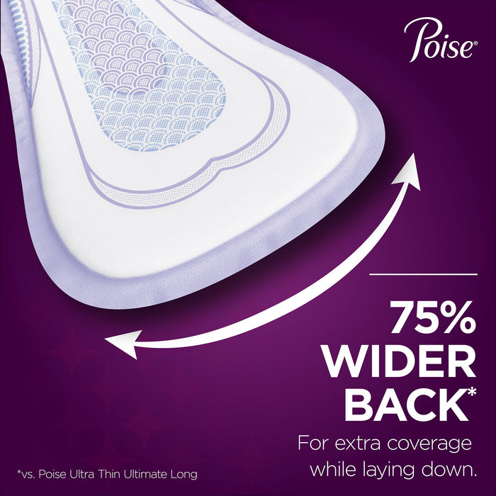 Poise® Overnight Ultimate Bladder Control Pad, 16.2-Inch Length