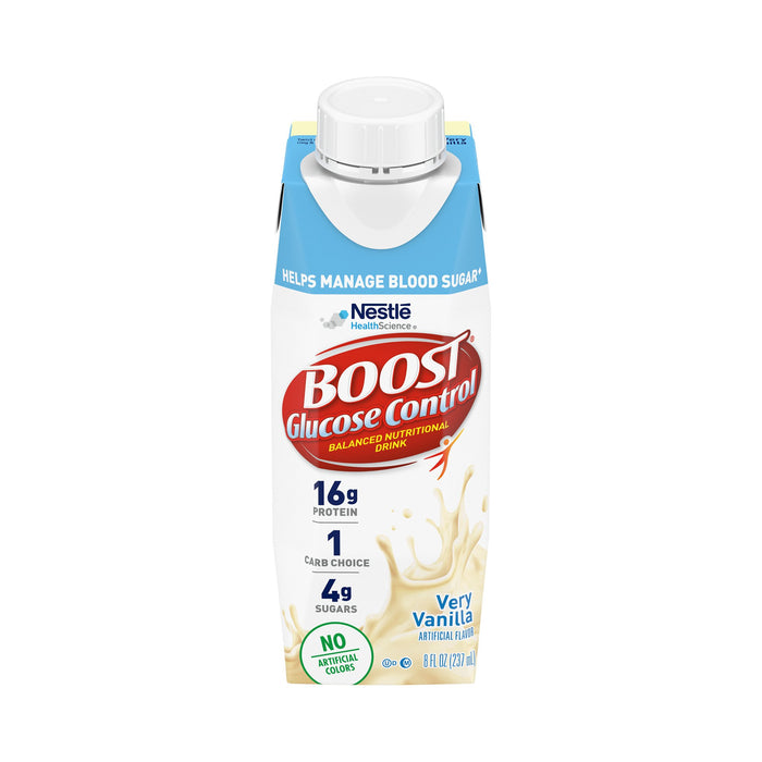 Boost® Glucose Control Vanilla Oral Supplement, 8 oz. Carton | Case-24 | 1178518_CS