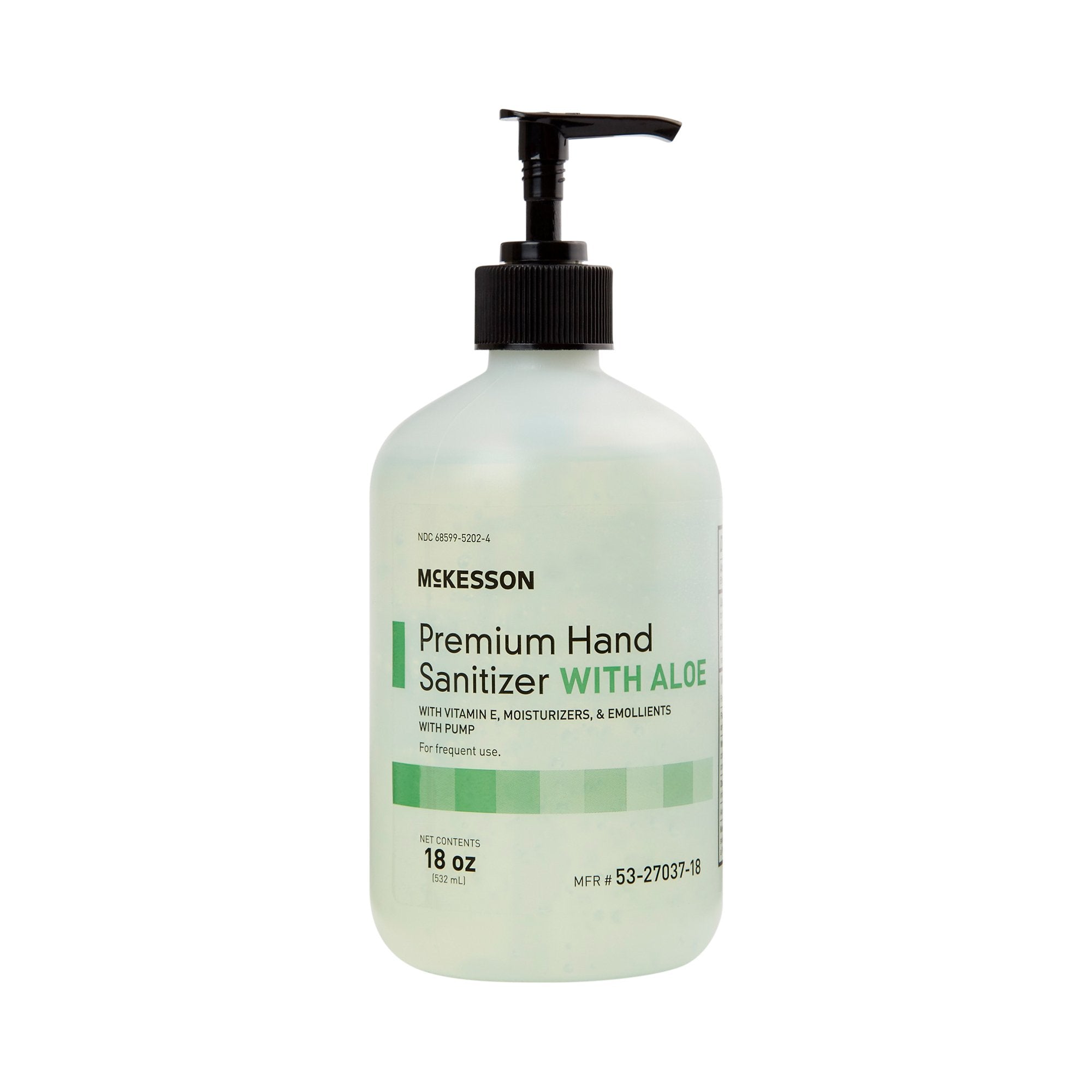 McKesson Premium Hand Sanitizer with Aloe, 18 oz, Gel, Pump Bottle | Case-12 | 937918_CS