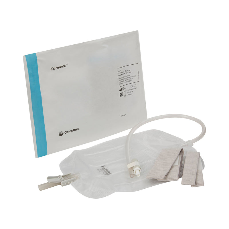 Conveen® Security+ Urinary Leg Bag, 600 mL, Rubber | Box-10 | 181522_BX