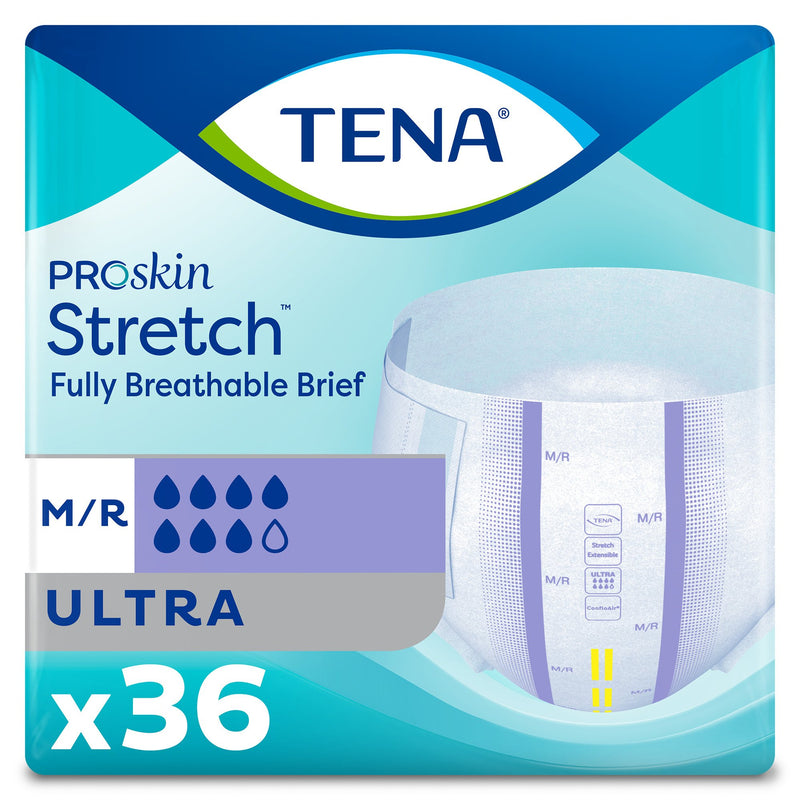 Tena® Stretch™ Ultra Incontinence Brief, Medium | Bag-36 | 709216_BG