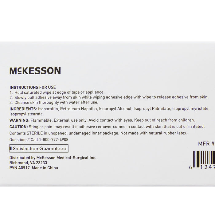 Wound Care>Wound & Skin Prep>Adhesive Removers - McKesson - Wasatch Medical Supply