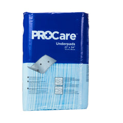 ProCare Incontinence Underpads, Moisture-Proof, Absorbent, Comfortable, Blue | Case-150 | 823750_CS