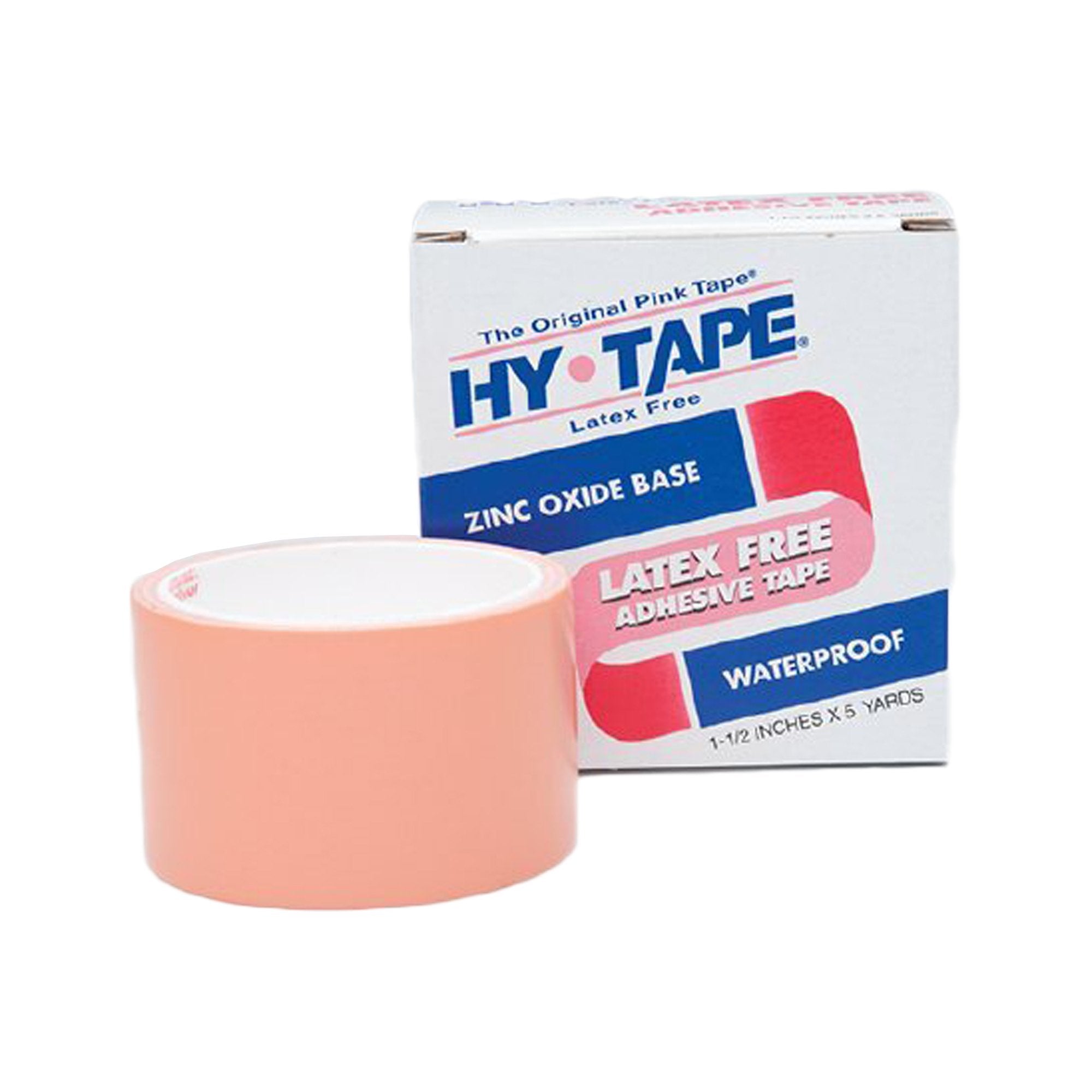 Hy-Tape® Zinc Oxide Adhesive Medical Tape, 2 Inch x 5 Yard, Pink