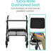 Bariatric Rollator - Vive - Wasatch Medical Supply