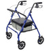 Blue Bariatric Rollator - Vive - Wasatch Medical Supply