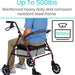 Bariatric Rollator - Vive - Wasatch Medical Supply