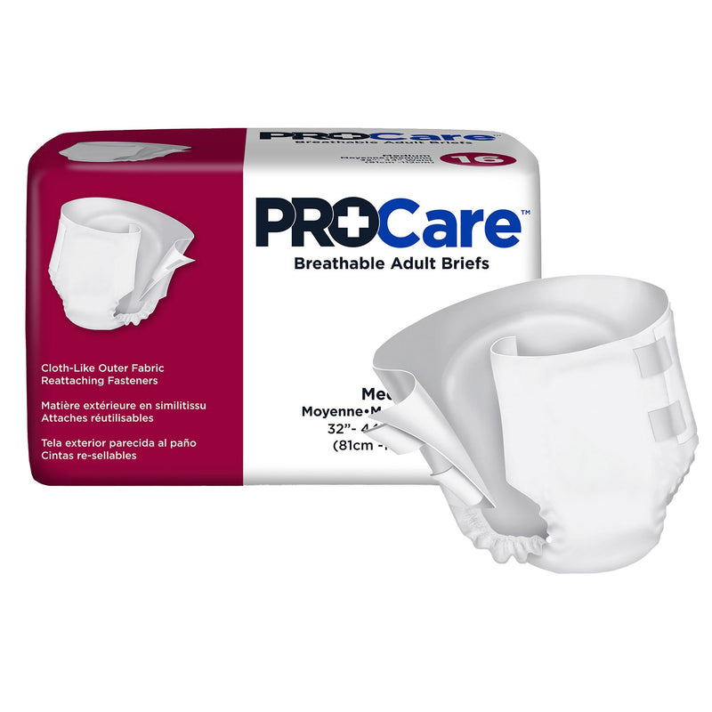 ProCare Unisex Adult Incontinence Brief, Heavy Absorbency | Bag-16 | 862809_BG