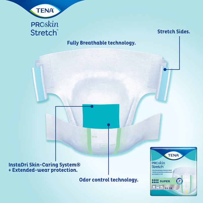 Tena® Stretch™ Super Incontinence Brief, Large / Extra Large