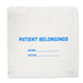 Dukal® Patient Belongings Bag, White | Case-250 | 288097_CS