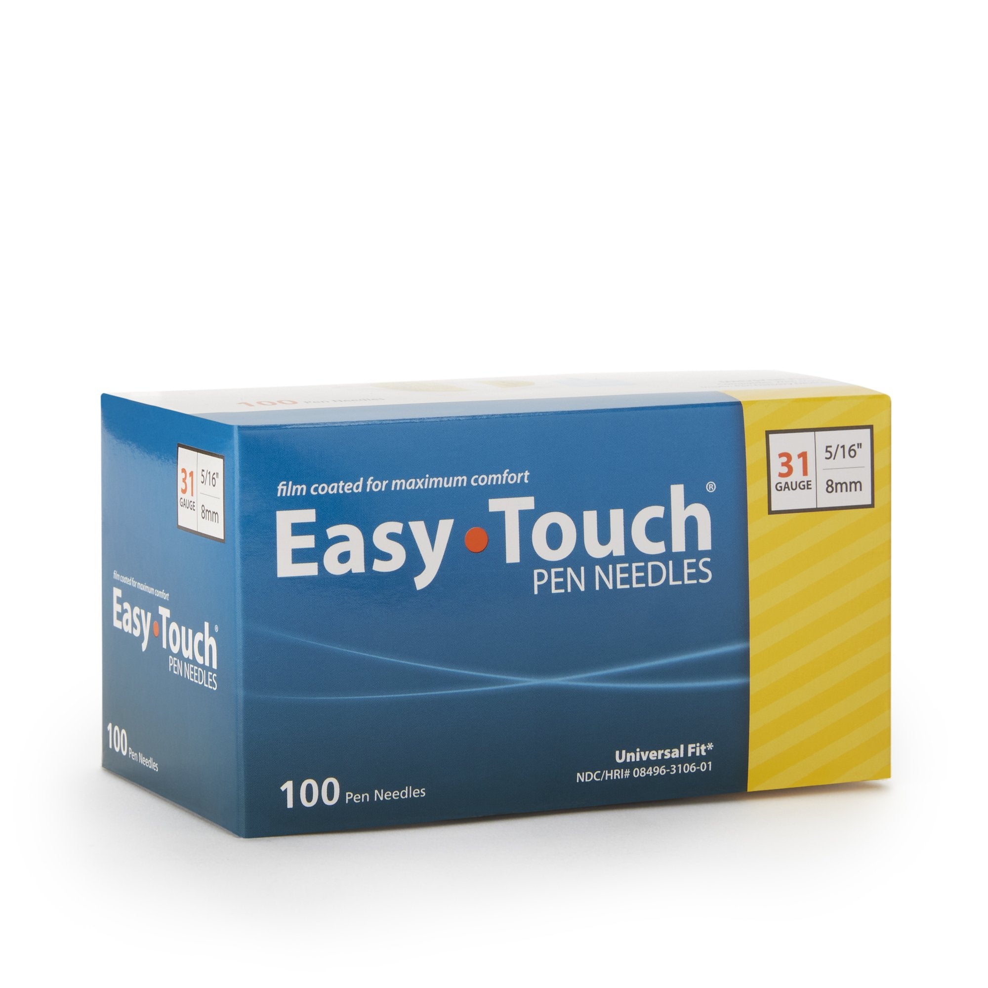 EasyTouch Pen Needles - 31G 8mm - 100/bx