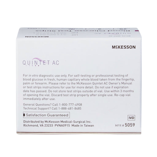 Diagnostic>Diabetes Supply>Glucose Meter Test Strips - McKesson - Wasatch Medical Supply