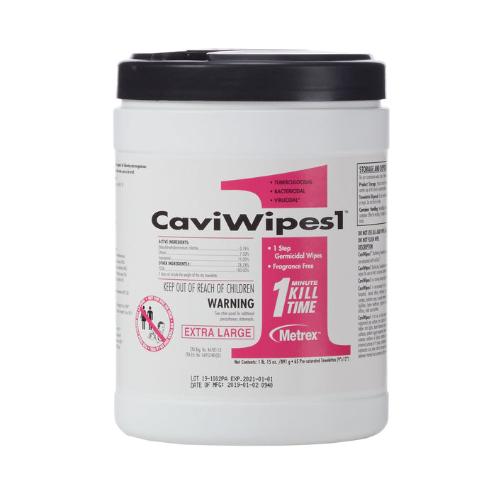 CaviWipes1 Surface Disinfectant, Alcohol Based, Non-sterile, Disposable | Carton-65 | 821776_CN