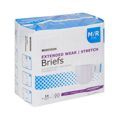 McKesson Extended Wear Maximum Absorbency Incontinence Brief, Medium