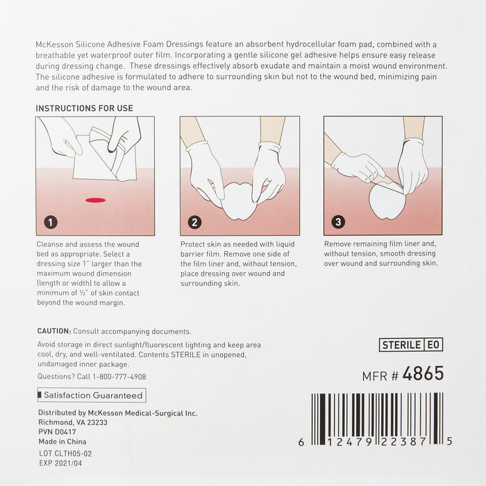 Wound Care>Wound Dressings>Foams - McKesson - Wasatch Medical Supply